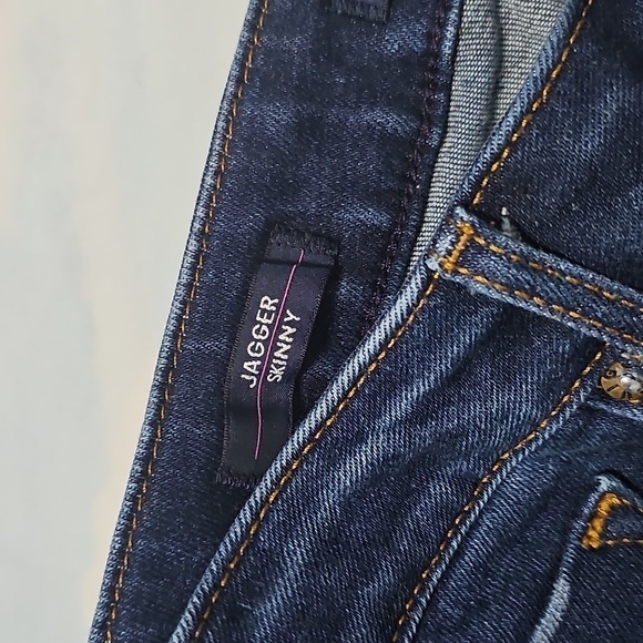 Vigoss Distressed Dark Wash Skinny Jeans‎ Size 27 - Picture 3 of 7